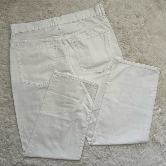 Madewell Jeans Low-Slung Straight Leg Slouchy Button Fly Tile White 30 NWT New - Picture 4 of 13